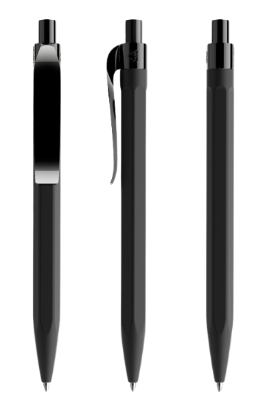 QS50 prodir Kugelschreiber PRT Curved-Clip R75 black