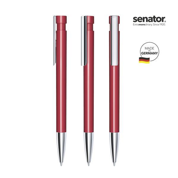 SENATOR Kugelschreiber LIBERTY Polished MTT MC 2917 Pantone 201 Rot