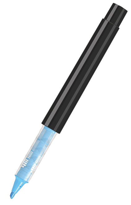 UMA Flüssig-Textmarker RECYCLED PET PEN PRO LIQEO schwarz 0-2255 Neonblau