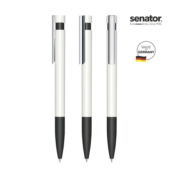 SENATOR Kugelschreiber LIBERTY Polished Basic SG MC 3213 Weiß - Schwarz