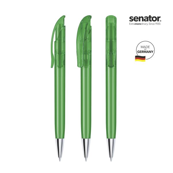 2925_Challenger_clear_MT_347_5_P_SENATOR_Kugelschreiber SENATOR Kugelschreiber CHALLENGER Clear MT 2925 Pantone 347 Grün