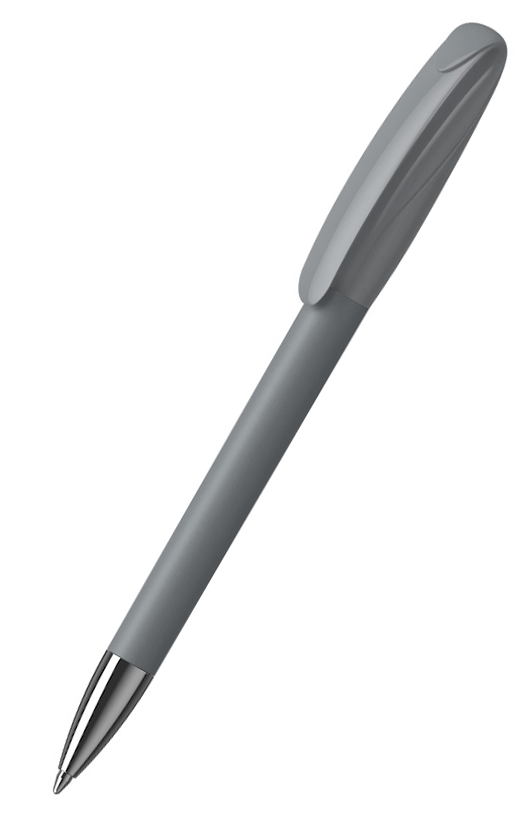 41178-Boa-softtouch-high-gloss-Mn_CST_C_Klio_Kugelschreiber Klio-Eterna Kugelschreiber Boa softtouch high gloss Mn 41178 Grau CST