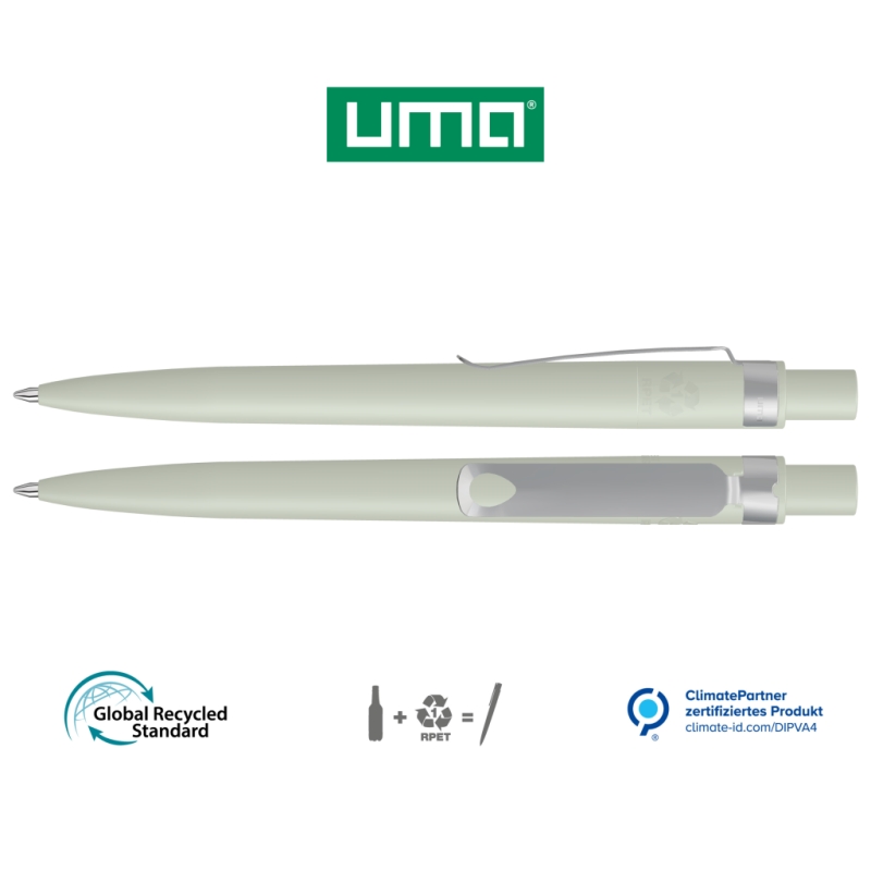 UMA Kugelschreiber RECYCLED PET PEN CORE F 0-2350 grau
