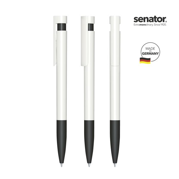 SENATOR Kugelschreiber LIBERTY Polished Basic SG 3210 Weiß - Schwarz