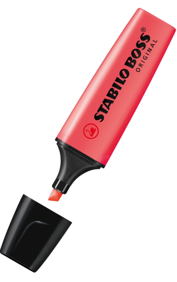 STABILO BOSS ORIGINAL Textmarker rot