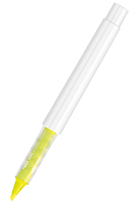 UMA Flüssig-Textmarker RECYCLED PET PEN PRO LIQEO weiß 0-2255 Neongelb