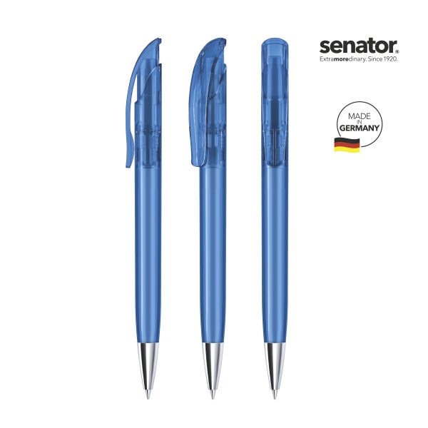 2925_Challenger_clear_MT_2935_5_P_SENATOR_Kugelschreiber SENATOR Kugelschreiber CHALLENGER Clear MT 2925 Pantone 2935 Blau