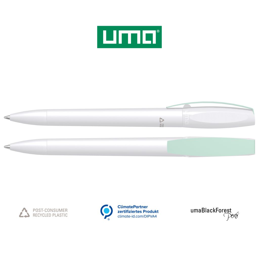 UMA Recycling Kugelschreiber CHILL C RECY 1-0043 Weiß - Minze
