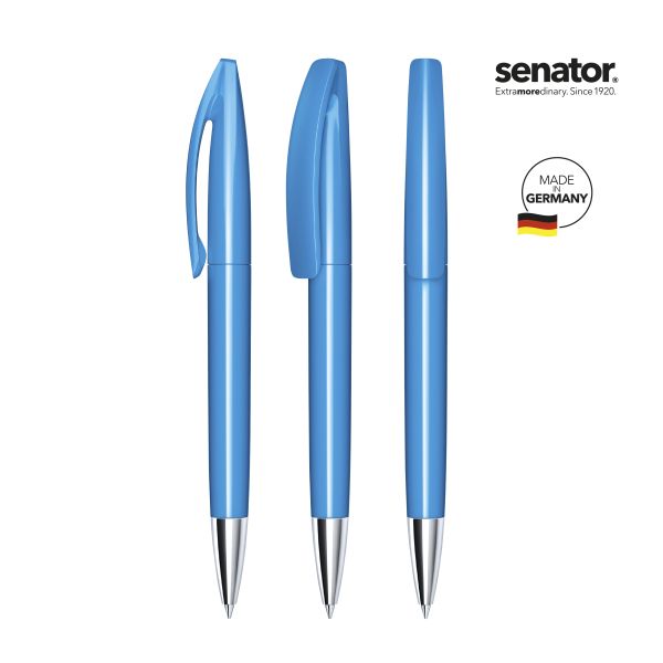 SENATOR Kugelschreiber BRIDGE Polished MT 3252 Cyan