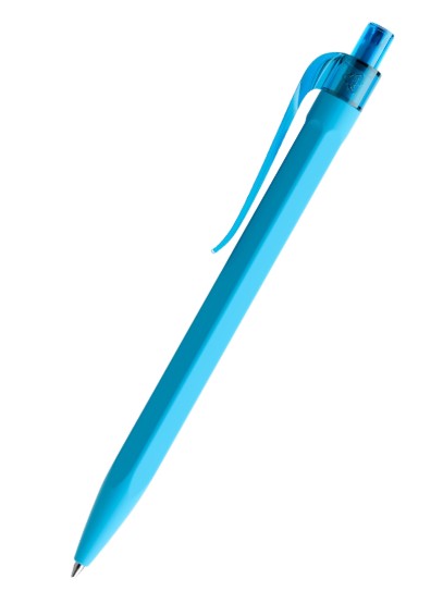 QS50 prodir Kugelschreiber PRT Curved-Clip R58 cyan blue