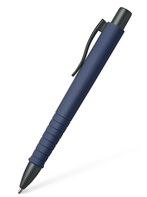 FABER-CASTELL Kugelschreiber Poly Ball Urban Navy Blue inkl. Lasergravur auf dem Clip
