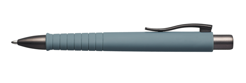 FABER-CASTELL Kugelschreiber Poly Ball Urban Stone Grey inkl. Lasergravur auf dem Clip