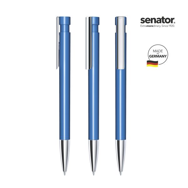 SENATOR Kugelschreiber LIBERTY Polished MTT MC 2917 Pantone 2935 Blau